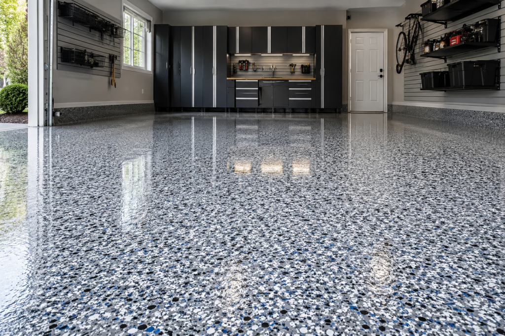 Epoxy Flakes Flooring Dubai
